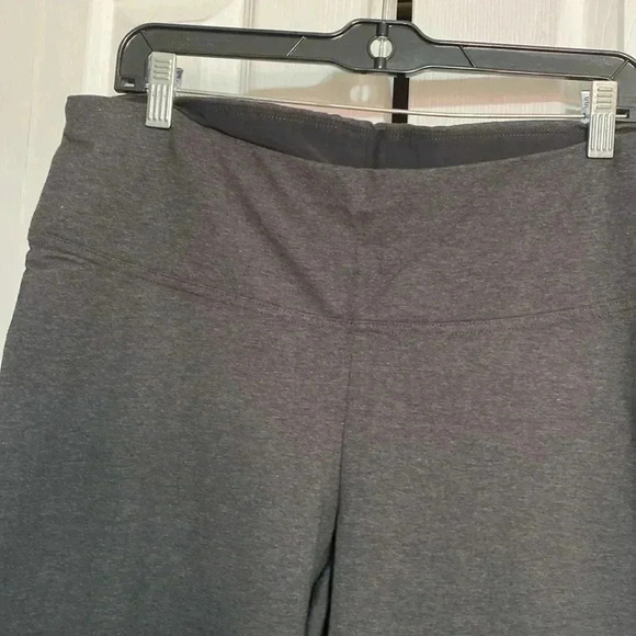 AVE Leisure charcoal gray Cotton knit boot leg legging pants - Picture 4 of 10